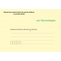 Enveloppes d'acheminement et d'identification élection conseil d'école recto verso