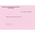 Enveloppes d'acheminement et d'identification élection conseil d'école recto verso