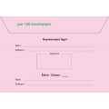 Enveloppes d'acheminement et d'identification élection conseil d'administration du lycée avec adresse établissement