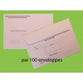 Enveloppes d'acheminement et d'identification élection conseil d'administration du lycée recto verso