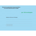 Enveloppes d'acheminement et d'identification élection conseil d'administration du collège recto verso