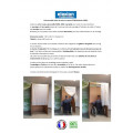 Isoloir de vote carton PMR